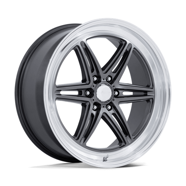 Groove 6 Drag - 20in, Flow Formed Aluminum, Anthracite W/ Diamond Cut Lip, 20X9.5, 6X5.5, 25mm, 194933447190, SAEJ2530, 194933447190