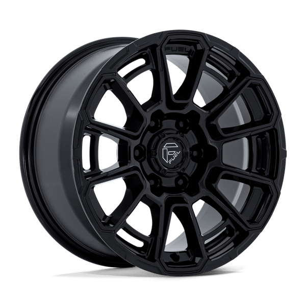Foxhound - 18in, Cast Aluminum, Gloss Black, 18X9, 6X5.5, 20mm, 194933448012, SAEJ2530, 194933448012