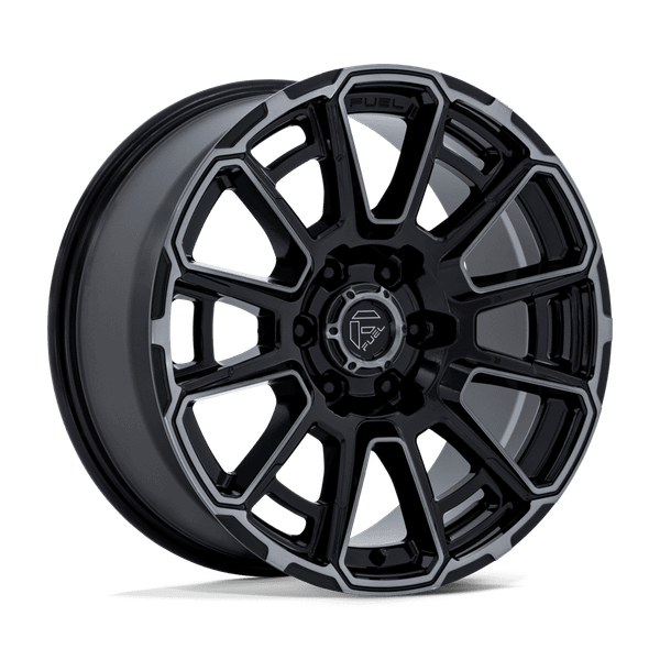 Foxhound - 20in, Cast Aluminum, Gloss Black Dark Tinted Clear, 20X9, 6X5.5, 1mm, 194933448111, SAEJ2530, 194933448111