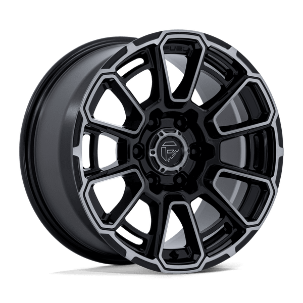 Foxhound - 18in, Cast Aluminum, Gloss Black Dark Tinted Clear, 18X9, 6X5.5, 1mm, 194933448173, SAEJ2530, 194933448173