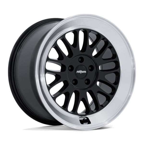 SCP - 19in, Flow Formed Aluminum, Gloss Black W/ Diamond Cut Lip, 19X10.5, 5X112, 35mm, 194933451463, SAEJ2530, 194933451463