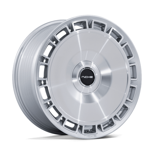 Venice - 20in, Flow Formed Aluminum, Gloss Silver W/ Machined Face, 20X9, 5X4.25/112, 45mm, 194933445264, SAEJ2530, 194933445264