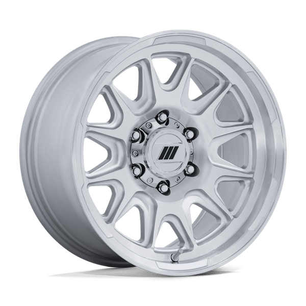 Pulse - 17in, Cast Aluminum, Gloss Silver W/ Machined Face, 17X8.5, 6X5.5, 0mm, 194933463329, SAE J2530 JWL VIA, 194933463329