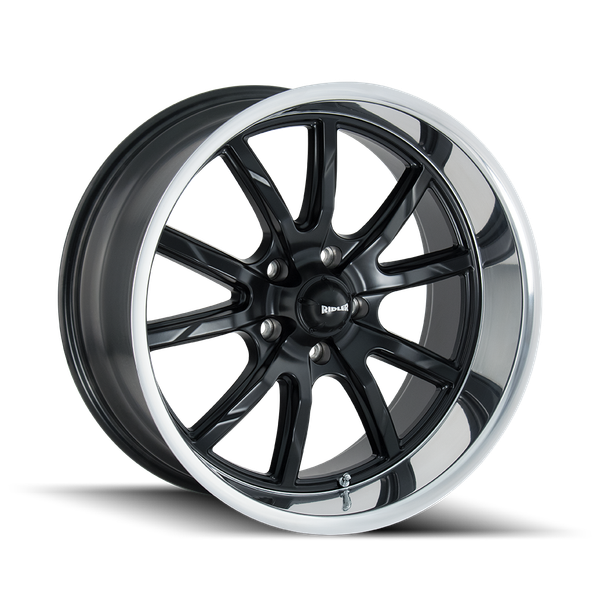650 - 18in, Matte Black Polished, 18X9.5, 5x127, 0mm, 729419102432, 729419102432