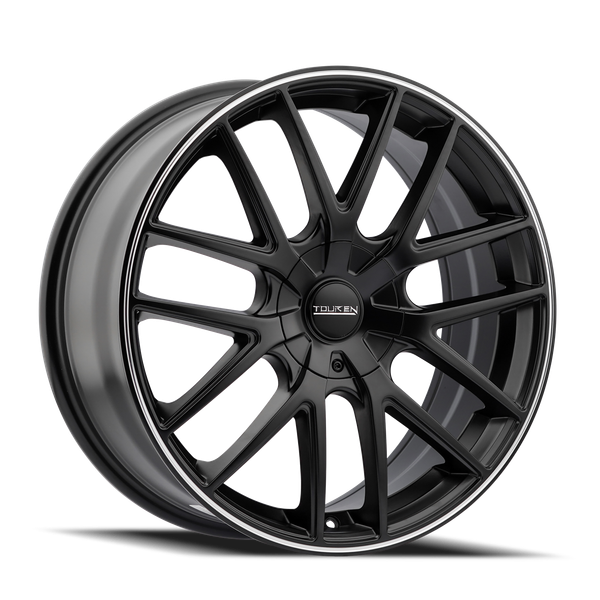 TR60 - 18in, Matte Black Machined, 18X8, 5x110/5x115, 40mm, 729419060695, 729419060695