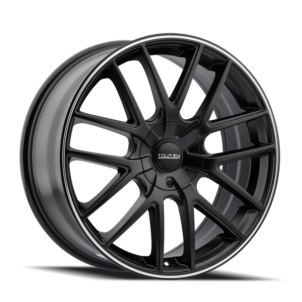 TR60 - 18in, Matte Black Machined, 18X8, 5x112/5x120, 40mm, 729419060688, 729419060688