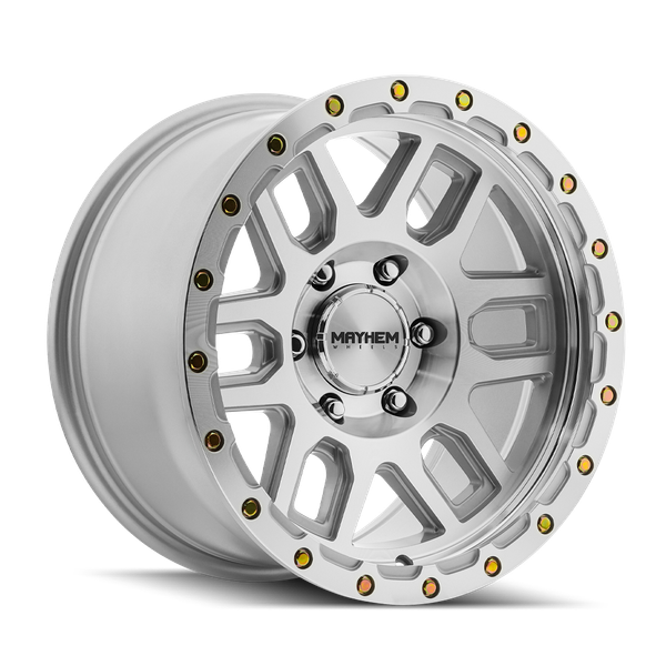 Delta - 17in, Machined With Silver Window, 17X9, 6x135, 0mm, 729419198718, 729419198718