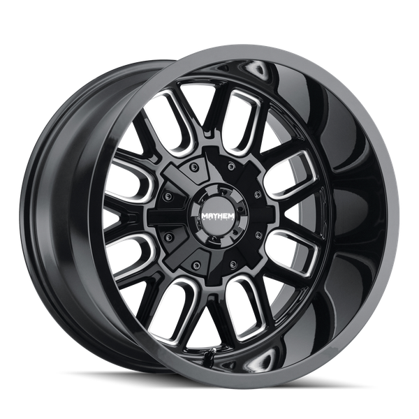 Cogent - 20in, Gloss Black Milled, 20X9, 6x135/6x139.7, 0mm, 729419126407, 729419126407