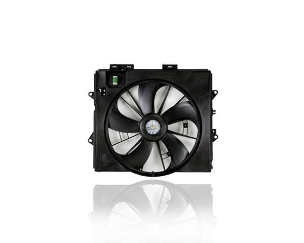 Dual Radiator and Condenser Fan Assembly For GM3115253 09-13 Cadillac CTS Sedan, 10-15 CTS Coupe/Wagon, 09-11 SRX/STS Without Tow Package - With Resistor