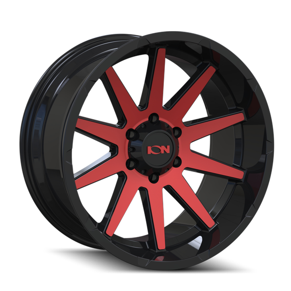 143 - 20in, Gloss Black Red Machined, 20X9, 8x170, 18mm, 729419145408, 729419145408