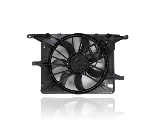 Dual Radiator and Condenser Fan Assembly For 19130491 07-10 Saturn Sky 2.4L, 06-10 Pontiac Solstice Without Turbo