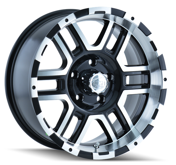 179 - 17in, Satin Black Machined, 17X8, 6x127, 10mm, 729419033811, 729419033811