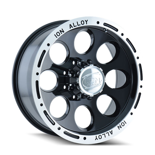 174 - 17in, Gloss Black Machined, 17X9, 8x170, 0mm, 729419005603, 729419005603