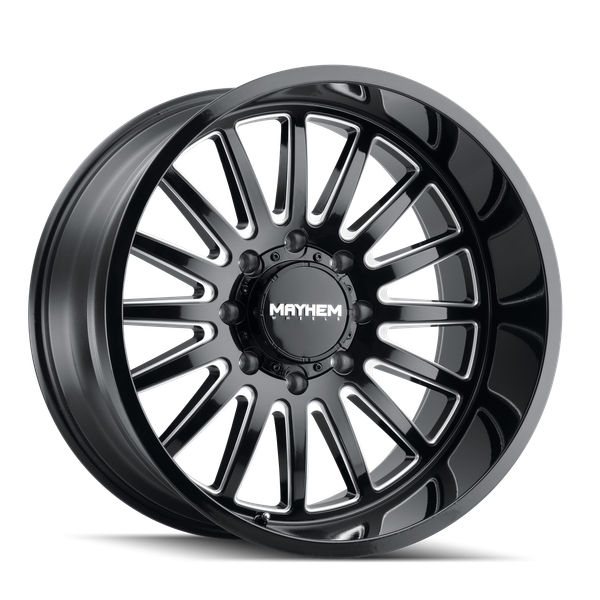 Utopia - 20in, Gloss Black Milled, 20X9, 8x165.1, 18mm, 729419155384, 729419155384