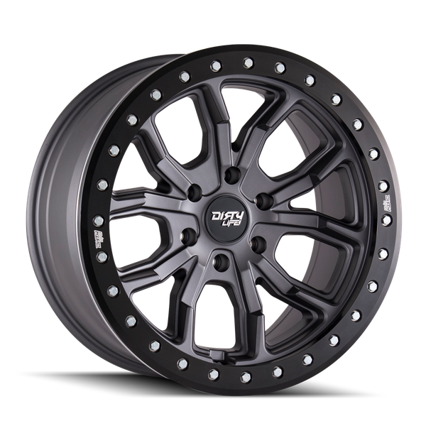 Dt-1 - 17in, Satin Gunmetal, 17X9, 5x127, -38mm, 729419151126, 729419151126