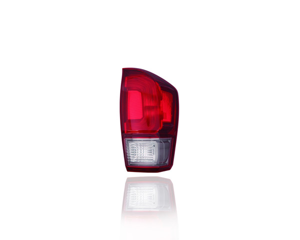 Tail Light Assembly For TO2801197 16-17 Toyota Tacoma-Base/SR/SR5/SR+ Model - Right Hand - Passenger, Red Bezel, NSF