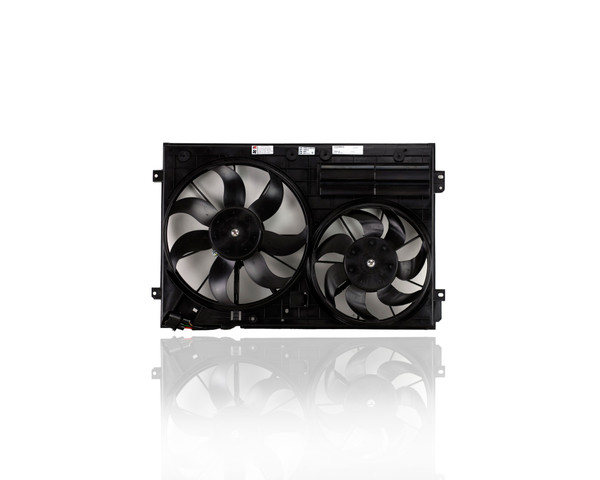 Dual Radiator and Condenser Fan Assembly For VW3115113 10-14 VW Volkswagen Golf Hatchback 2.0L, 08-08 Golf 3.2L, 09-16 Tiguan, 12-12 Passat 2.0/2.5L