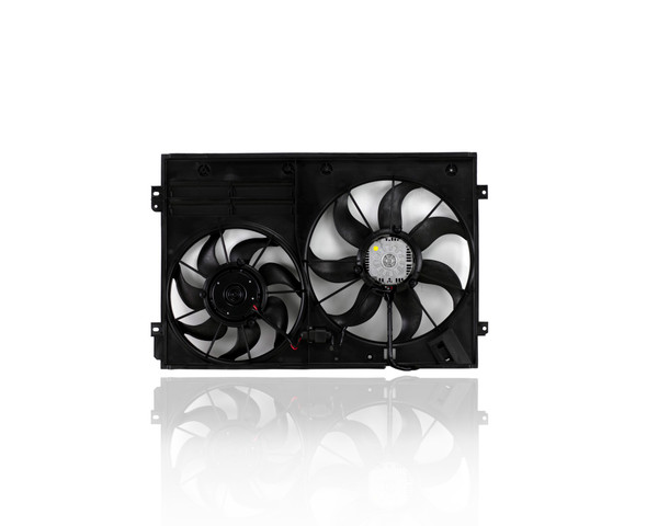 Dual Radiator and Condenser Fan Assembly Fit/For AU3115117 17-23 Audi A4/All Road 2.0L Turbo - 8W0959455C