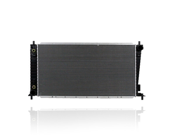 Radiator For 2260 97-04 Ford Pickup 4.2/4.6/5.4L - Plastic Tank, Aluminum Core, 1-Row With Transmission Oil Cooler Adapter