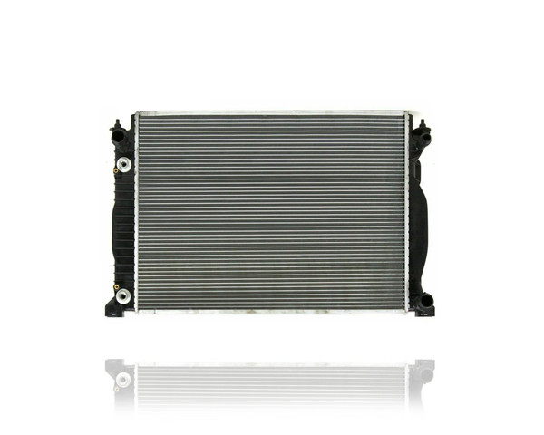 Radiator For 2556 02-05 Audi A4 S4 1.8L, 03-06 A4 S4 Cabriolet 1.8L - With Engine Oil Cooler, Plastic Tank, Aluminum Core