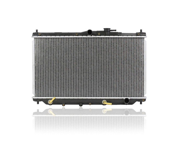 Radiator For 90-93 Honda Accord Sedan/Coupe/Wagon, 92-96 Prelude S Automatic L4 - Denso/Toyo Design, Plastic Tank Brass Core, 2-Row - 19010PT1908