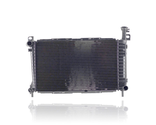 Radiator For 86-95 Ford Taurus Mercury Sable Automatic Transmission V6 3.0L (Exclude SHO) - Plastic Tank Copper/Brass Core, 3-Row - E7DZ8005C