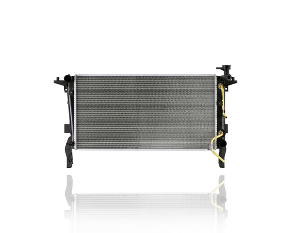 Radiator For 13120 10-12 Hyundai Genesis Coupe 2.0L English L4 - Plastic Tank Aluminum Core, With Transmission Oil Cooler, 1-Row