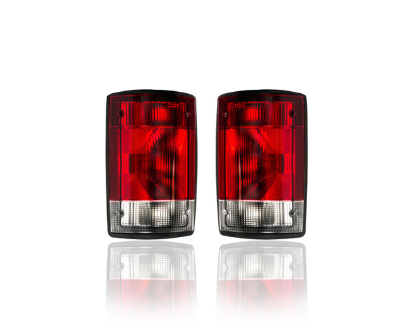Tail Light Assembly For FO2801190; FO2800190 04-14 Ford Econoline, 04-05 Excursion - Pair Left and Right Set, NSF