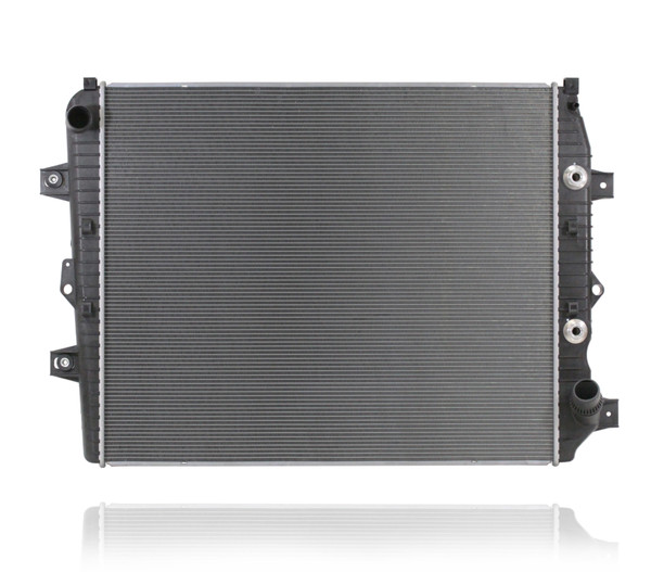 Radiator For 11-16 Chevrolet Silverado/GMC Sierra-2500/3500 6.6L Diesel - Plastic Tank Aluminum Core - With Transmission Oil Cooler - 2-Row - 23172440
