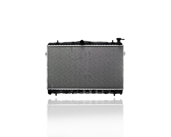 Radiator OEM For 2391 96-00 Hyundai Elantra, 97-01 Tiburon Manual Transmission - Plastic Tank Aluminum Core, 1-Row - 2531027000