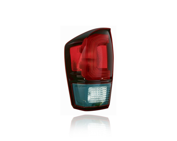 Tail Light Assembly Fit/For 18-23 Toyota Tacoma-SR/SR5/TRD-Sport/Offroad - Halogen, Red Bezel - Left Hand - Driver - 8156004181