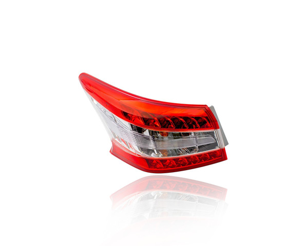 Tail Light Assembly For 13-15 Nissan Sentra - Left Hand Driver, Outer - On Body, NSF-Certified - 265553SG0A