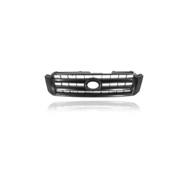 Grille For 5310148100C0 04-07 Toyota Highlander - Black Base/Limited Model Only - With Emblem Provision