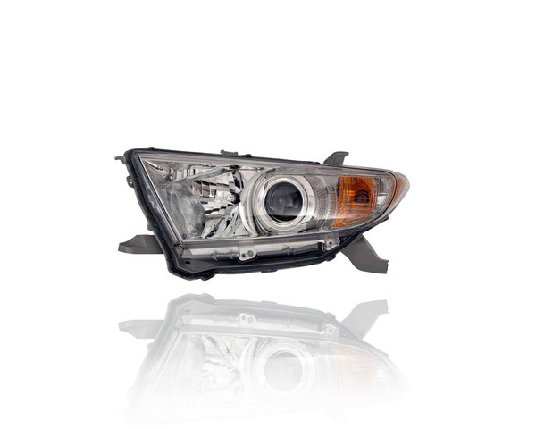 Headlight Assembly - Compatible/Replacement for '11-13 Toyota Highlander (USA Built) - Left Hand - Driver - 811500E130 - CAPA