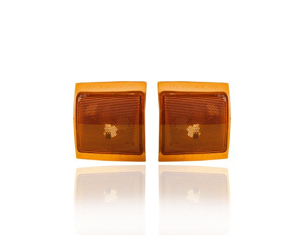 Side Marker Light - Compatible/Replacement for '94-02 Chevrolet Pickup, 94-00 Blazer/Tahoe/Yukon/Suburban - Lower Composite-Type, Dual - Left Driver + Right Passenger Set - 5977738, 5977737