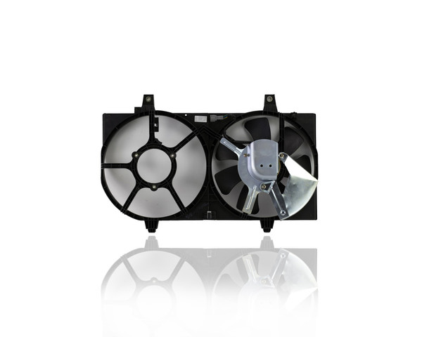 Dual Radiator and Condenser Fan Assembly - Compatible/Replacement for '00-01 Nissan Sentra 4-Cylinder 1.8/2.0 Liter-Only  (For Models Without AC) - 214816M110