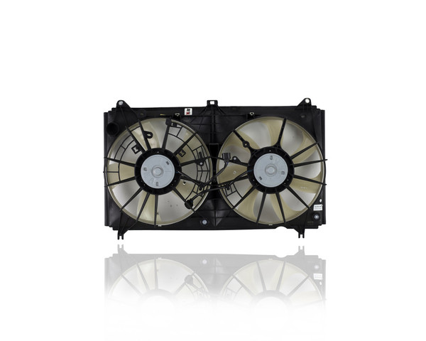 Dual Radiator and Condenser Fan Assembly - Compatible/Replacement for '08-11 Lexus GS 460 4.6 Liter - 1671138130