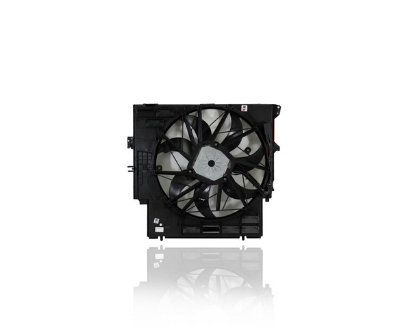 Engine Cooling Fan Assembly - Compatible/Replacement for '15-17 BMW X3 F25/28D Model - With Module - 17427593847