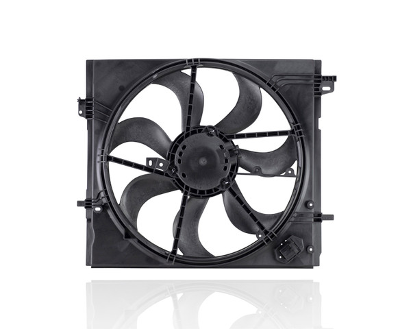 Dual Radiator and Condenser Fan Assembly - Compatible/Replacement for '17-22 Nissan Rogue Sport/Qashqai 4-Cylinder/2.0 Liter - 214816MA0A