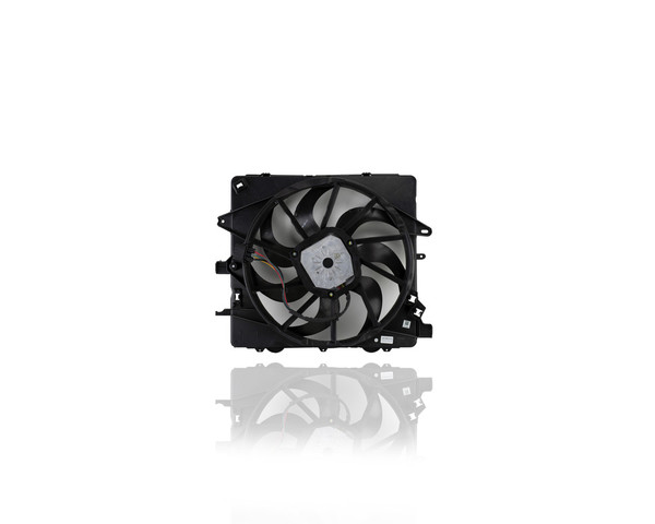 Engine Cooling Fan Assembly - Compatible/Replacement for '13-14 Cadillac ATS Sedan, 14-14 CTS 2.0/3.6 Liter 1st Design Heavy Duty With Engine Oil Cooler & Fan Control Module - 22895851