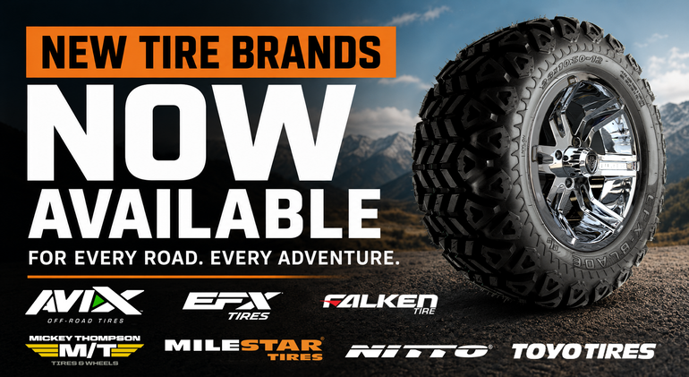 New Tire Brands Now Available: Avix, EFX, Falken, Mickey Thompson, Milestar, Nitto & Toyo