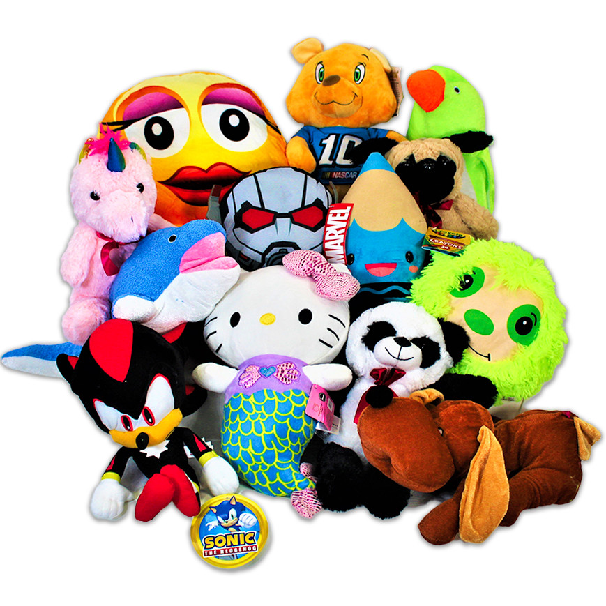 Jumbo Plush Toy Crane Mix 30% Licensed 96pc