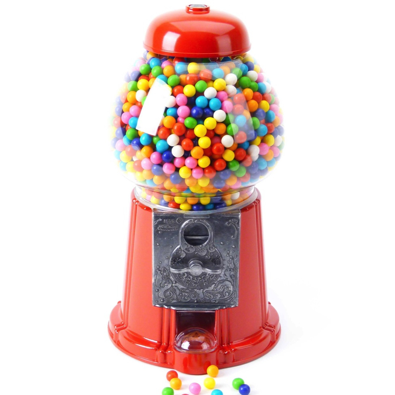 15 Inch Metal Gumball Machine – Bubble Gum Vending Dispenser Retro