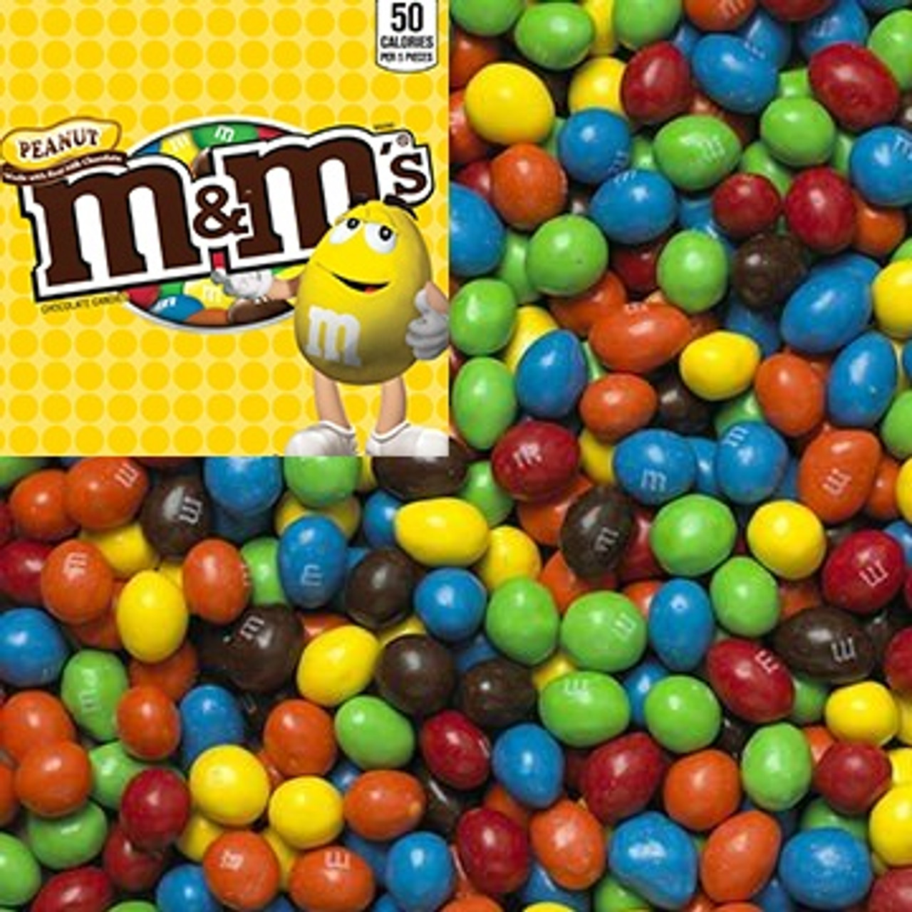 M&M Chocolate Peanut 56 oz Bulk Bag Candy Shell Candies Vending M&M's NEW  M&MS 