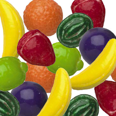 Nitwitz Fruit-Shaped Candy | 30lb Bulk Case | Gumballs.com