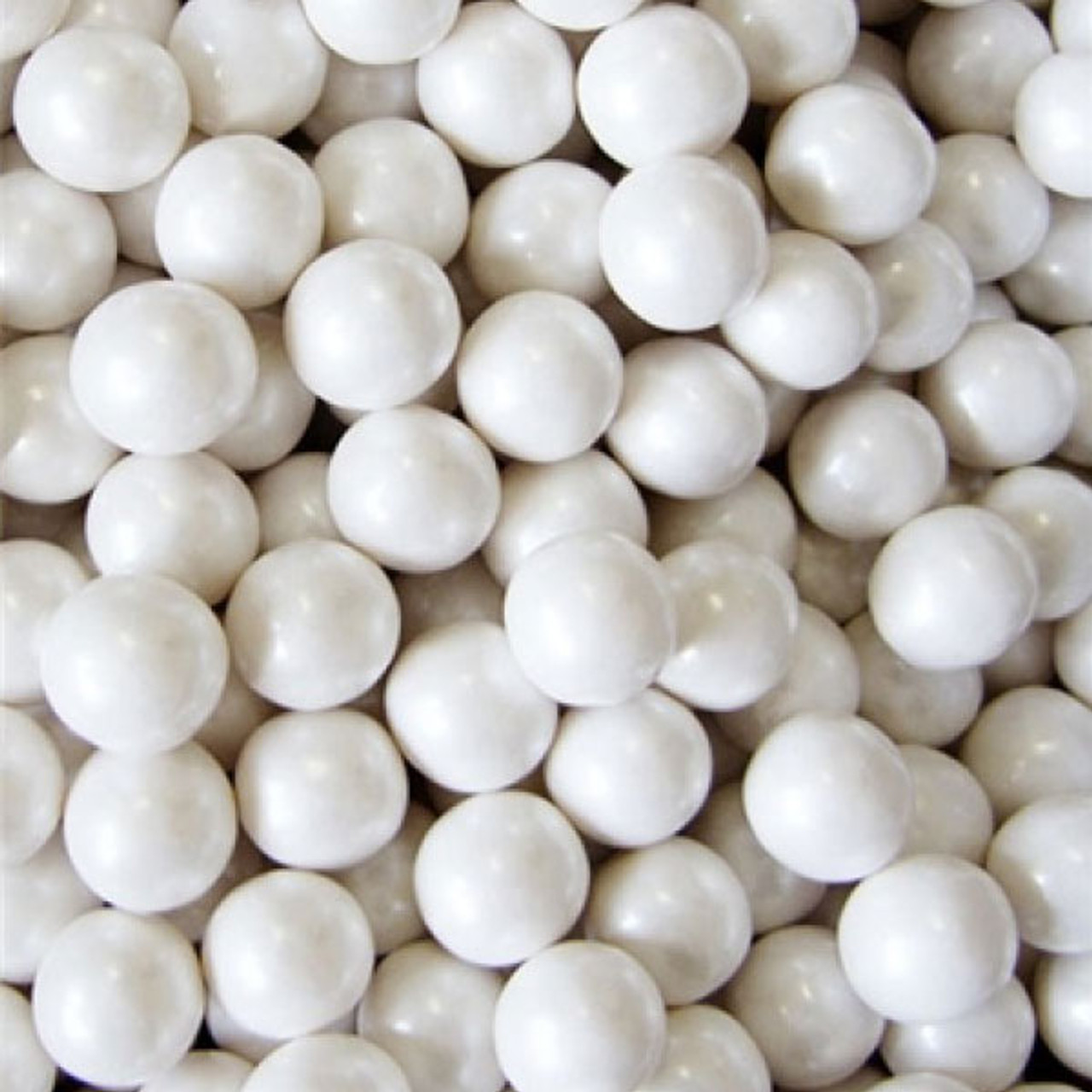 Small White Gumballs for Weddings and Parties