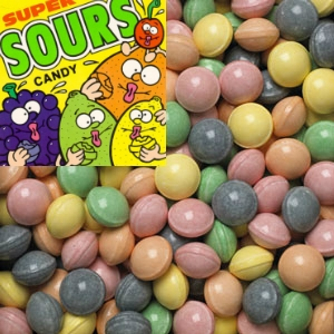 Super Sours Bulk Candy 19lb Case