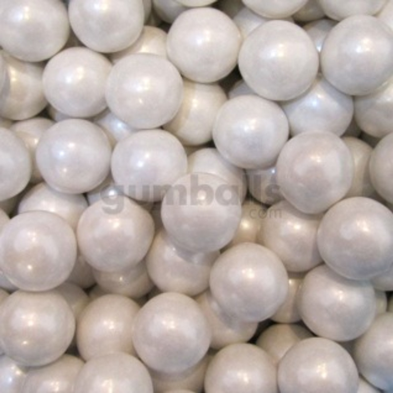 Pearl White Gumballs 1 Inch