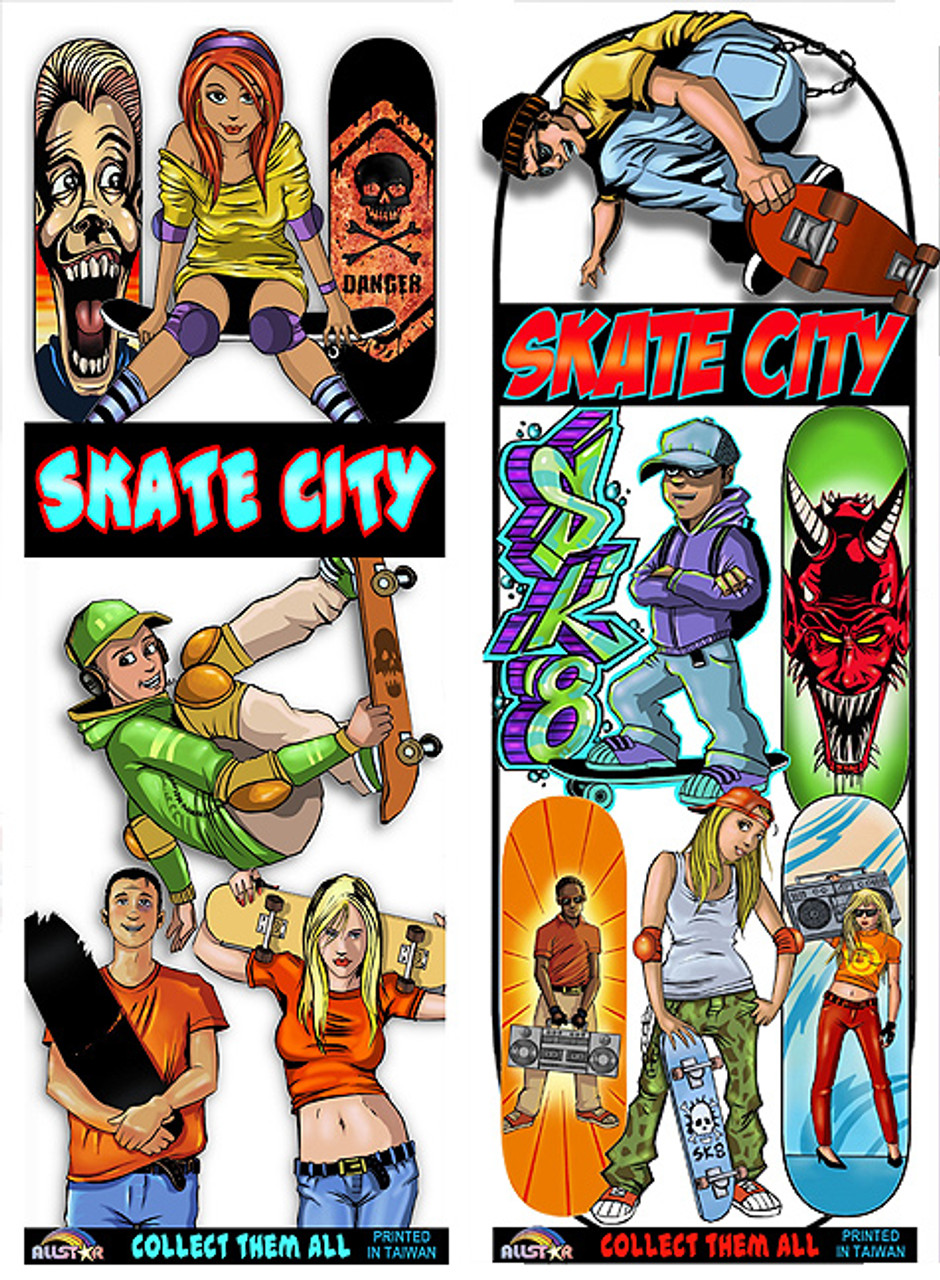 Skate City Stickers