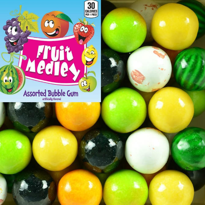 Zed Fruit Medley Gumballs (1"/900count)